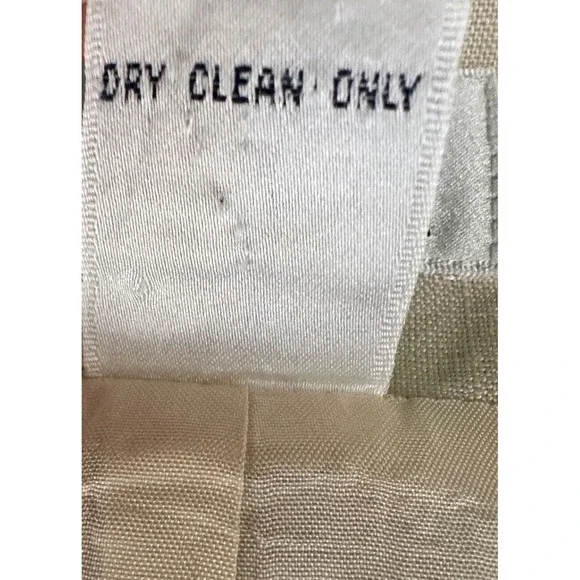 Preview Collection Vintage 100% Linen Vest Beige Button Front Waistcoat Large - Picture 4 of 4